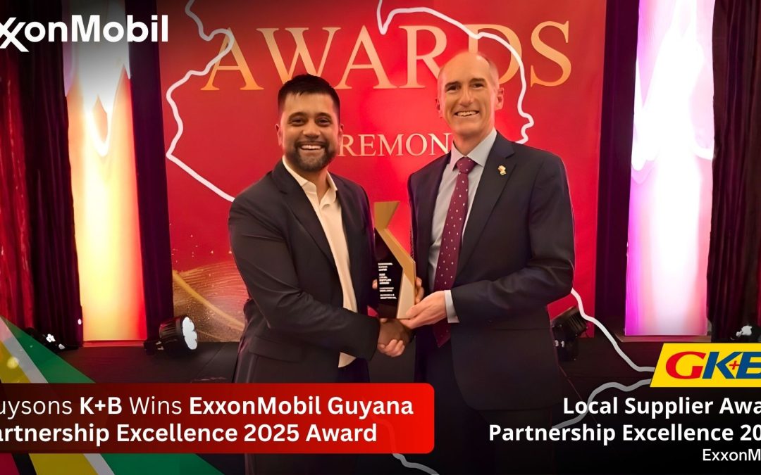Guysons K+B Wins ExxonMobil Guyana Partnership Excellence 2025 Award